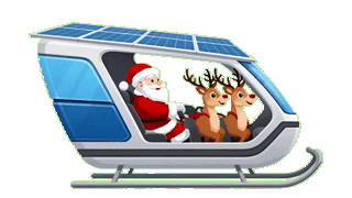 Санта на экоупряжке