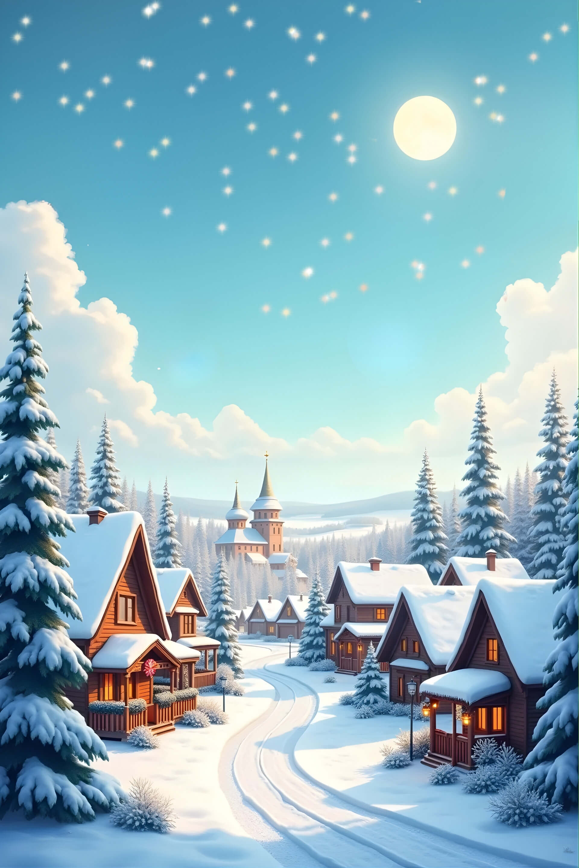 Зимний город